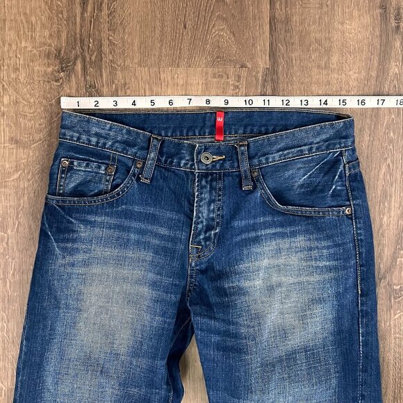 Uniqlo Straight Relaxed Denim Jeans Sz 26 - Picture 7 of 11